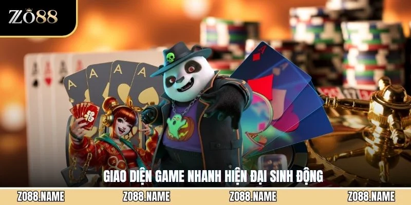 Giao diện game nhanh hiện đại sinh động