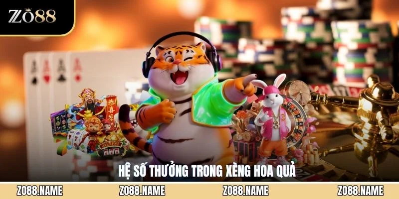 Hệ số thưởng trong Xèng Hoa Quả