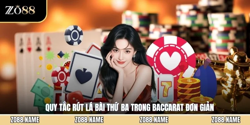 Quy tắc rút lá bài thứ ba trong Baccarat đơn giản